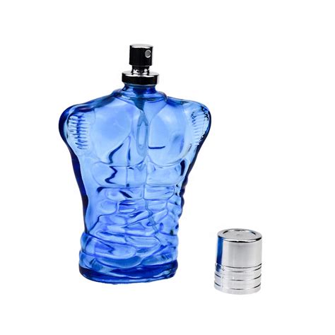 men's cologne body shaped bottle.